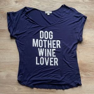 Dog mother wine lover shirt
